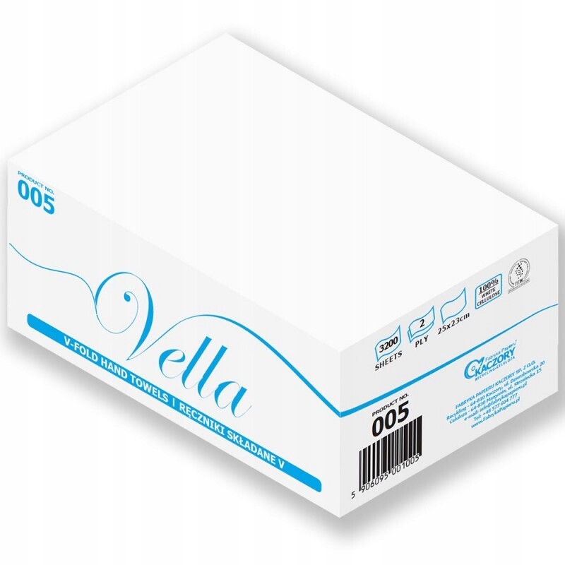 Vella Skládací Papírové Ručníky Zz Celulóza 3200