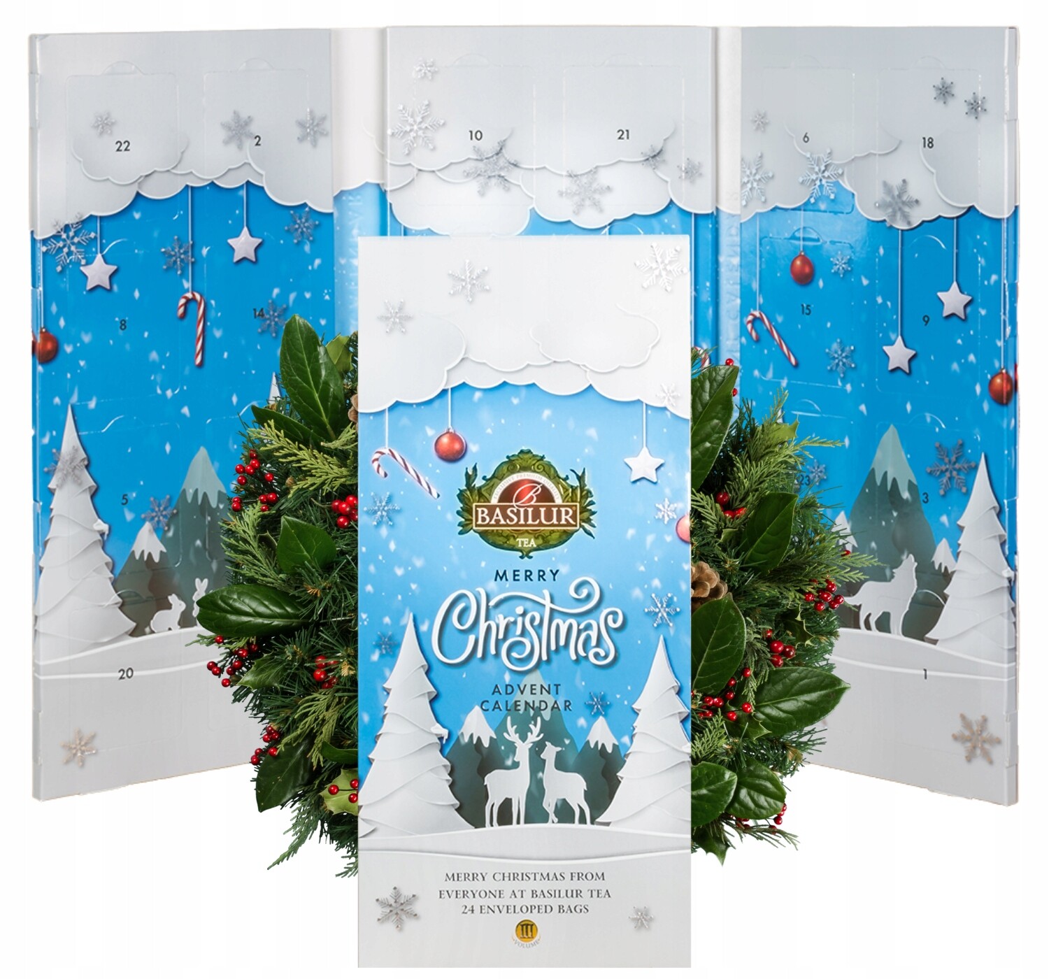 Basilur Advent Calendar VIII adventní kalendář Set 24 Čajů Dárek