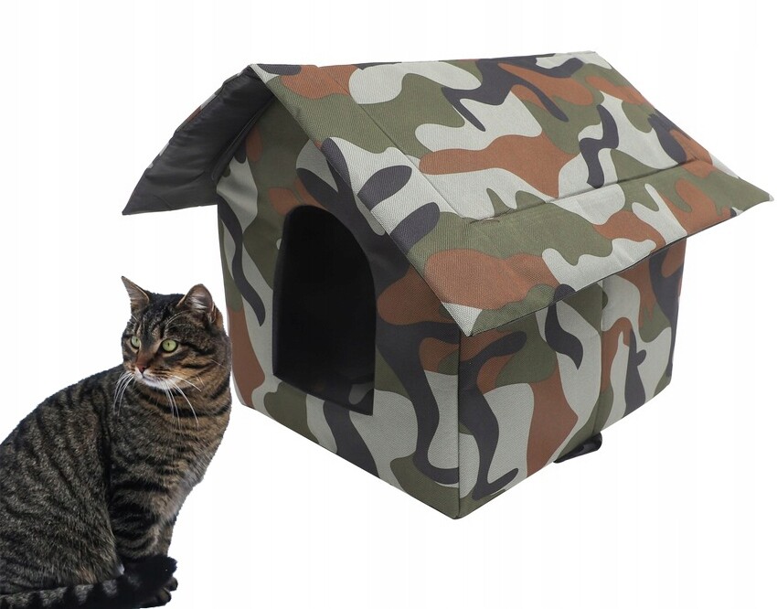 Domeček pro kočky je zateplený přístřešek pro venkovní kočky bez domova