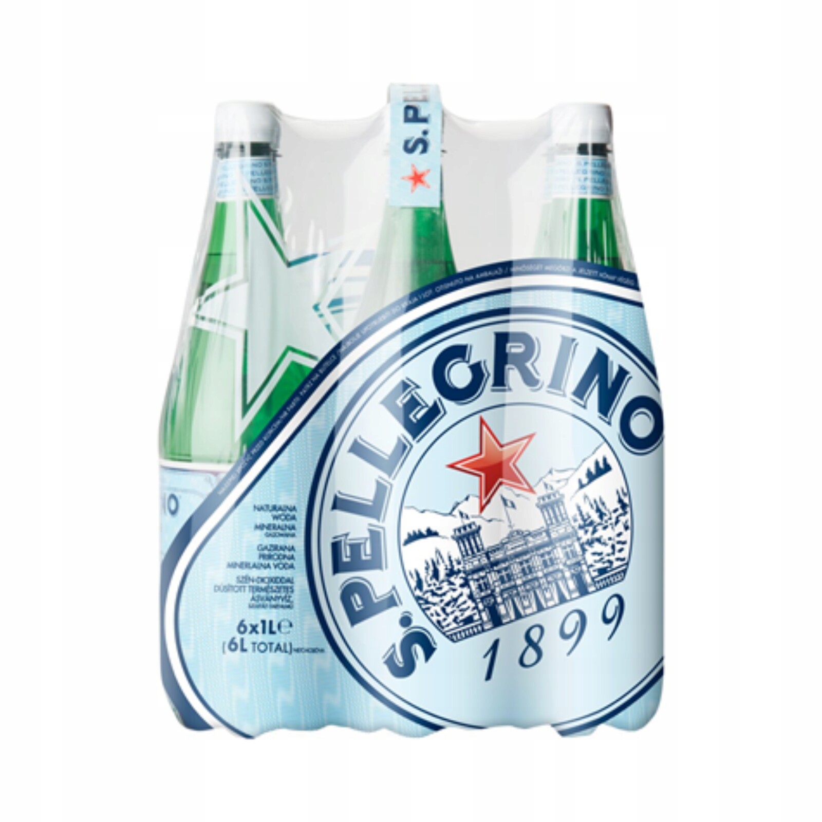 Italská voda San Pellegrino 6x1L pet