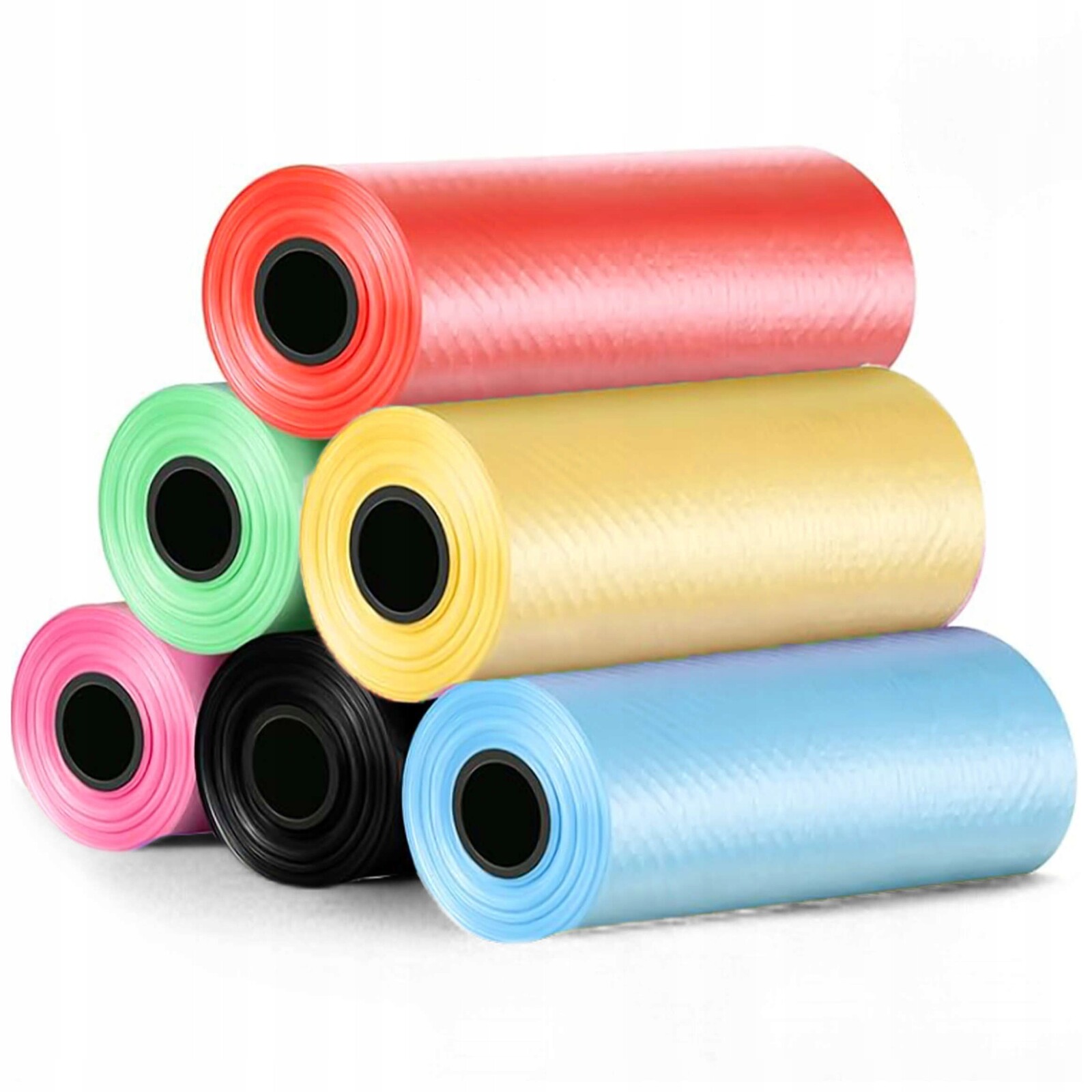 Sáčky na odpadky malé mini barevné mix barev 6 rolí x15 sada sáčků wo