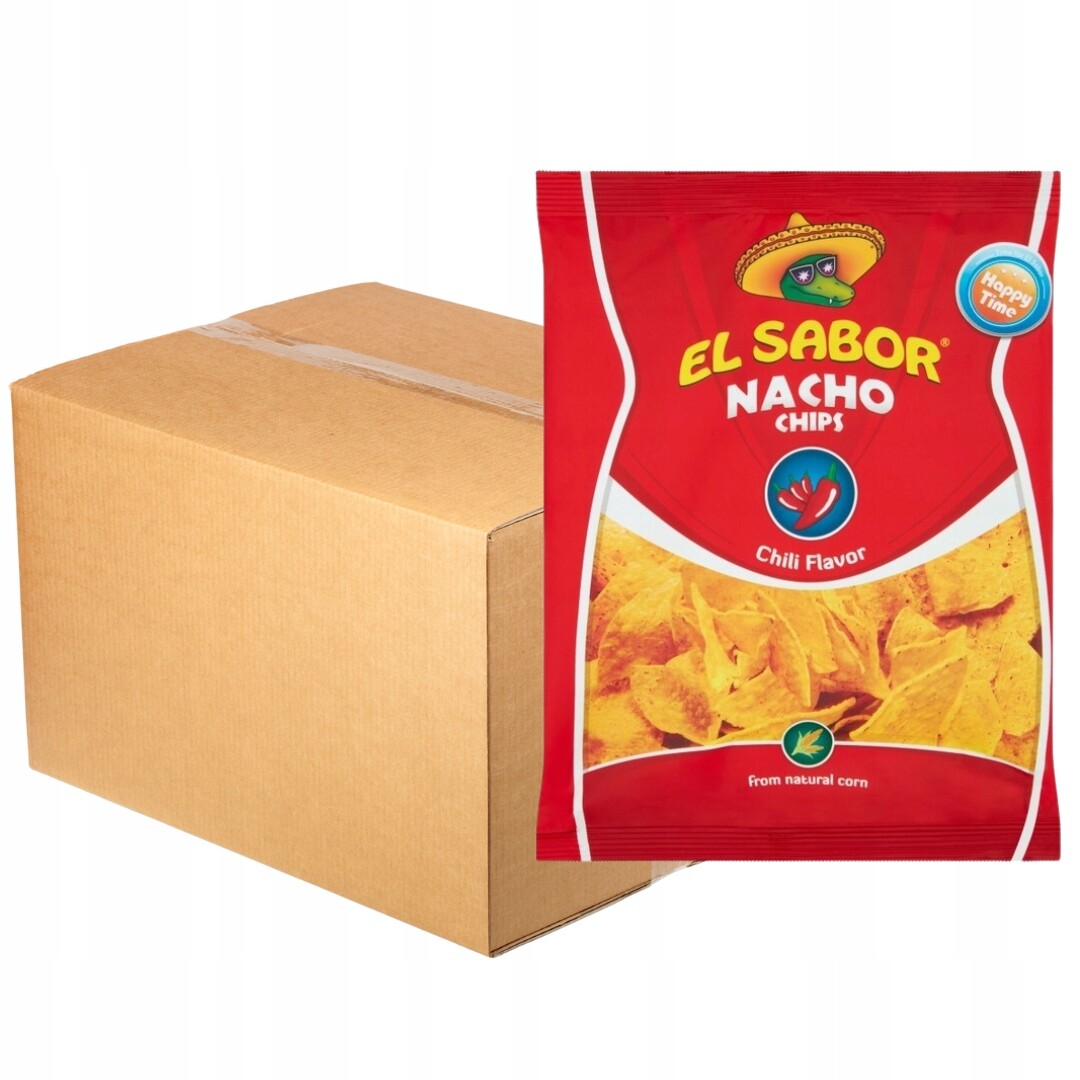 El Sabor Nachos s příchutí chilli 100 g x 16 kusů
