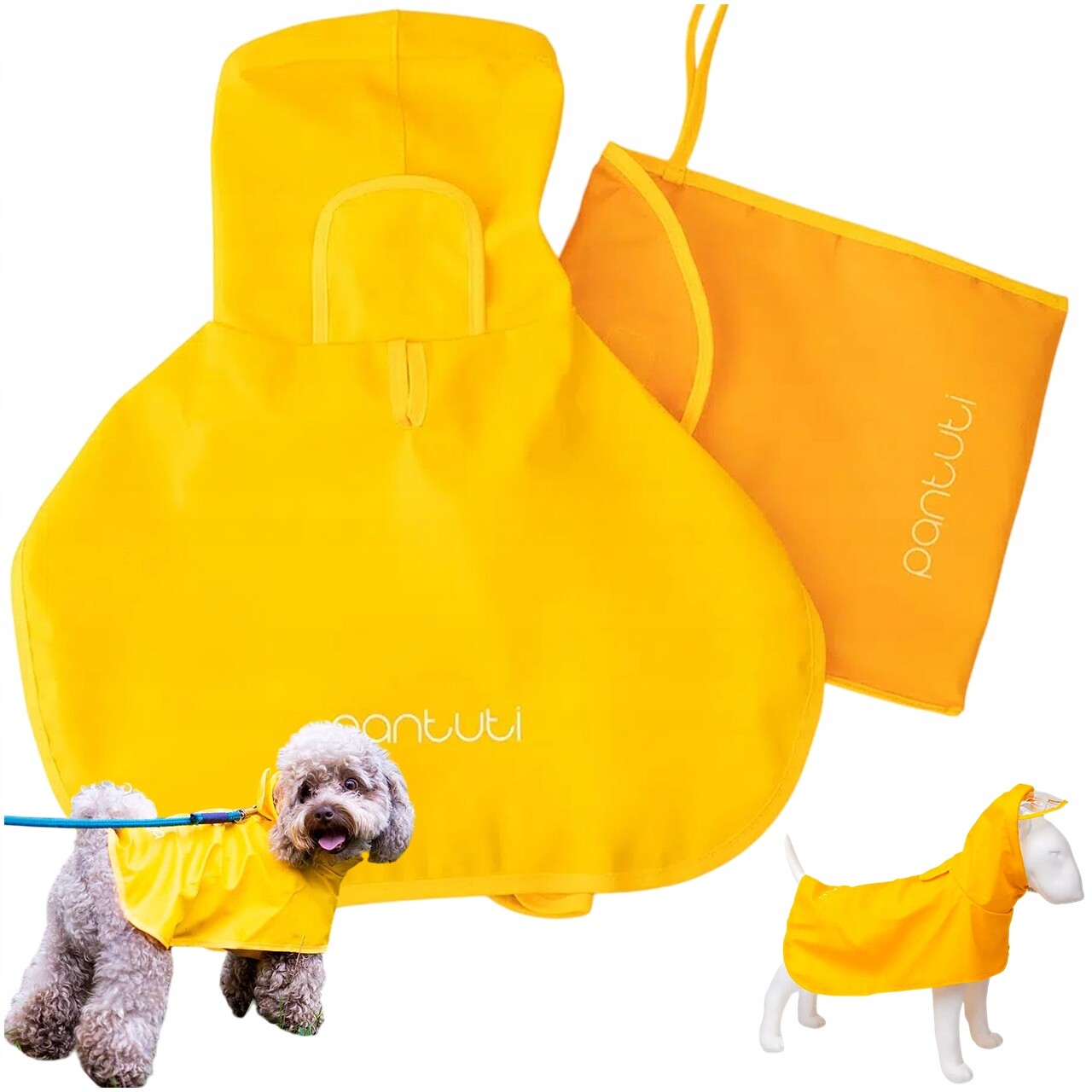 Pláštěnka Pro Psa 3XL Voděodolná Pohodlná Aurora Žlutá