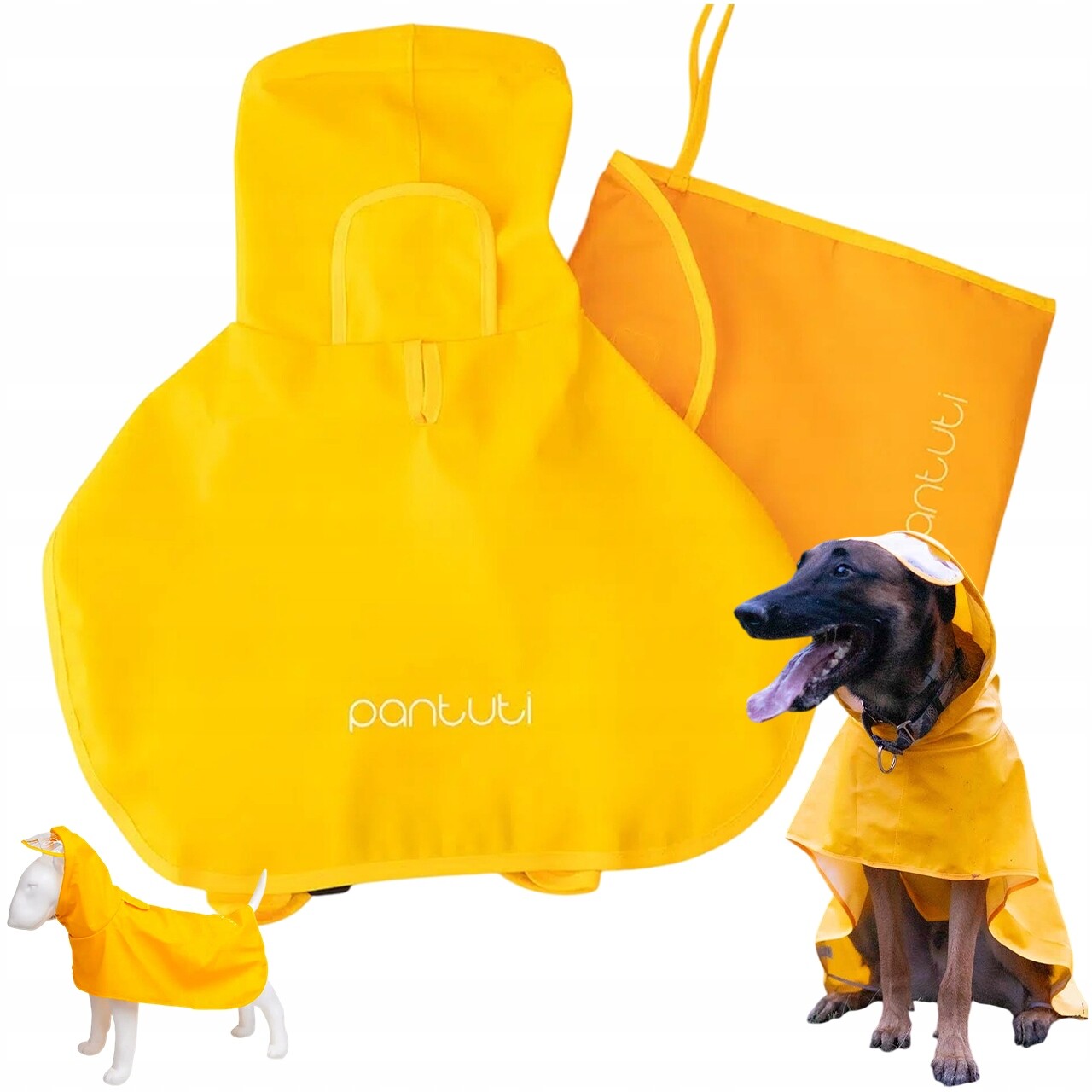 Pláštěnka Pro Psa 4XL Voděodolná Pohodlná Aurora Žlutá