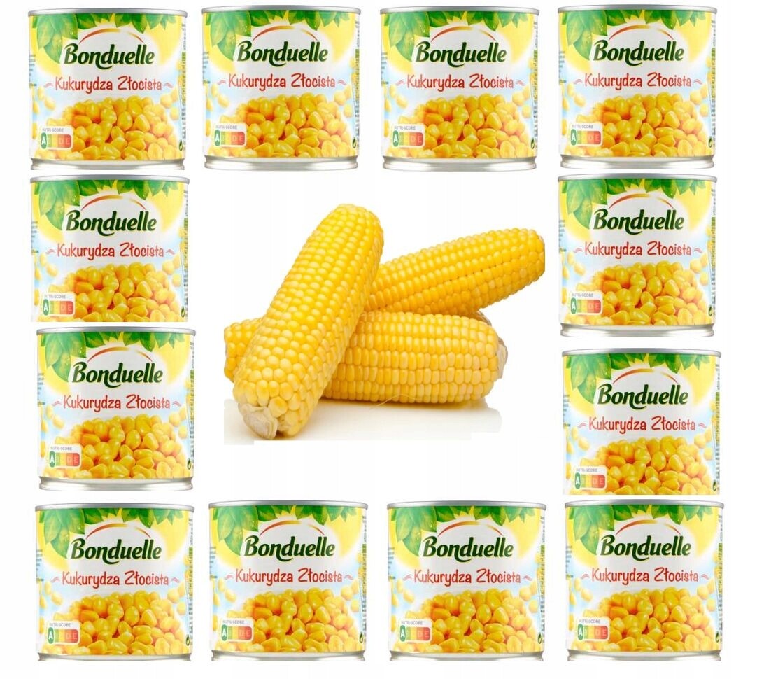 12 plechovek Kukuřice Bonduelle 340 g