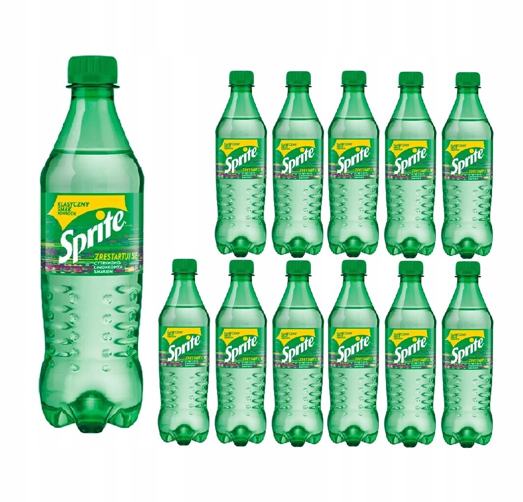 Sprite Sycený nápoj láhev limetka citron 12 x 500 ml sada