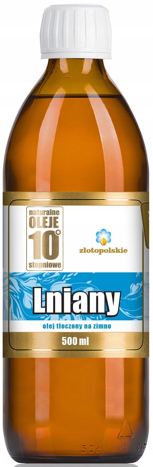 Lněný Olej Lisovaný Za Studena 500 ml Polské Zlato