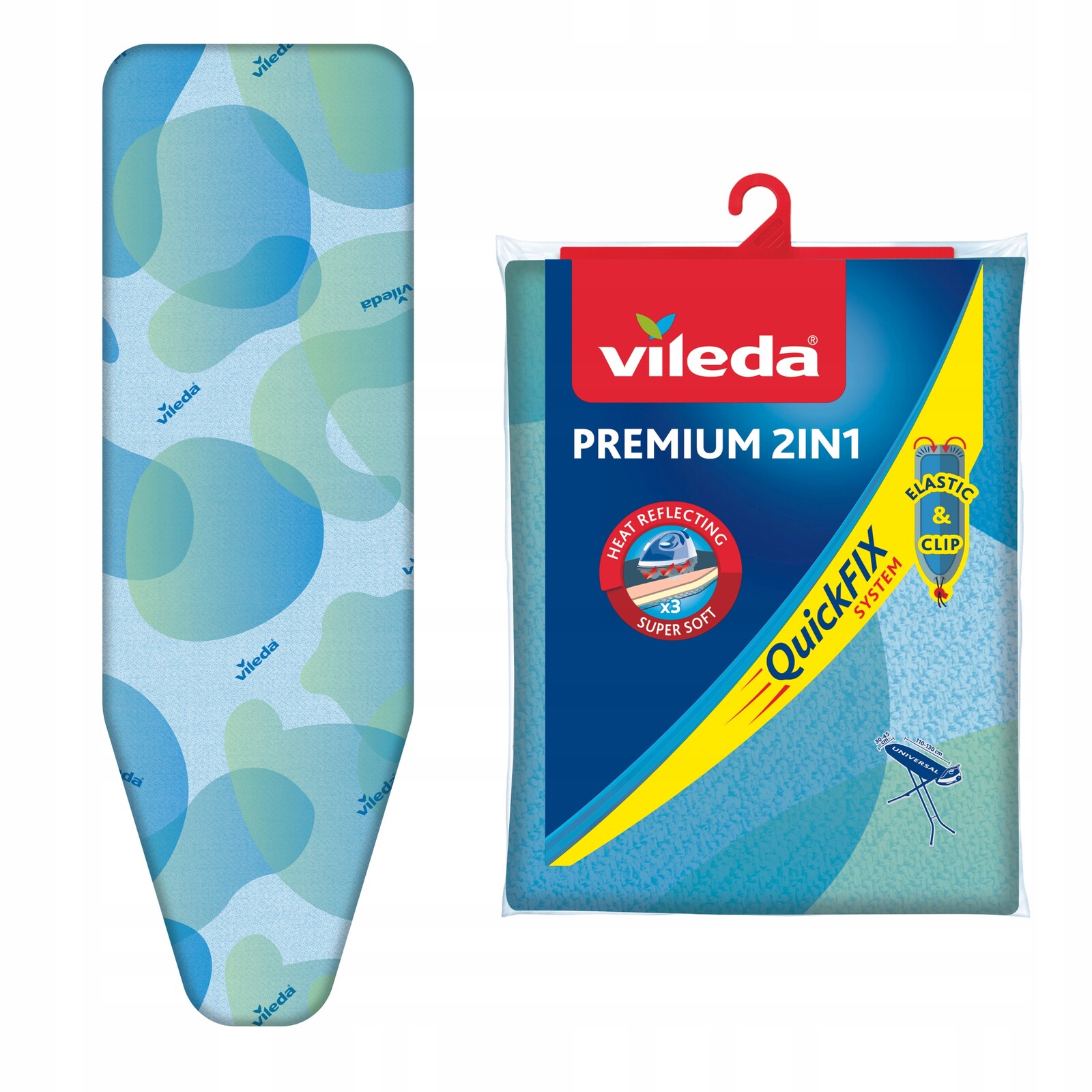 Povlak na žehlicí prkno Vileda Univerzální, odrážející teplo