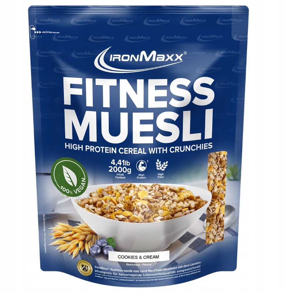 IronMaxx Fitness Musli 2000g Mix lesních plodů
