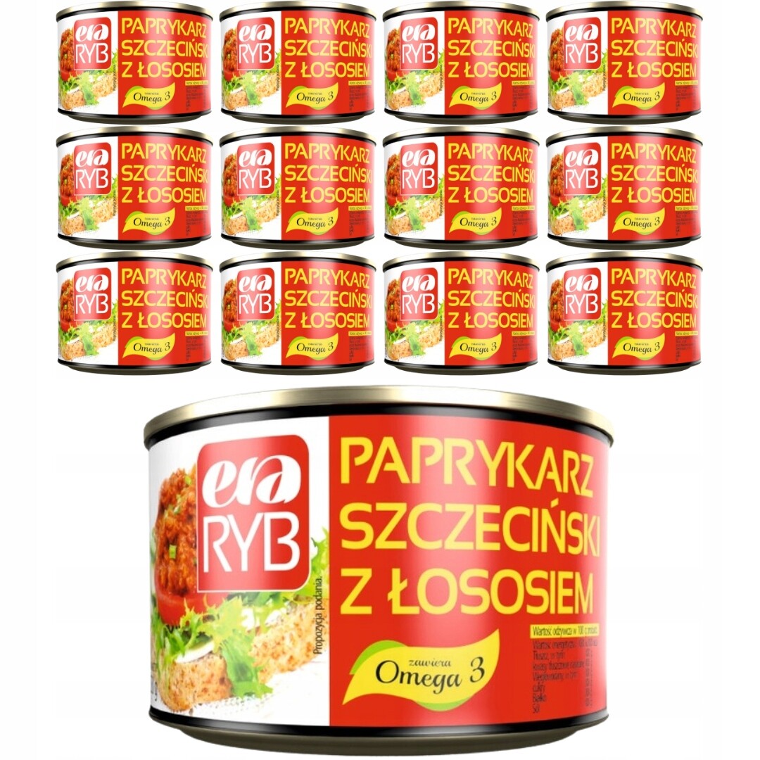 Era Ryb Štětínský paprikář s lososem 330 g x 12 kusů