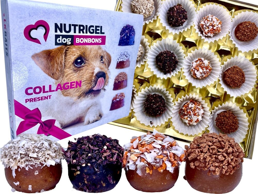 LK Baits Pet Kolagenová bonboinéra Nutrigel Collagen Bonbons Small pro menší psy 75g