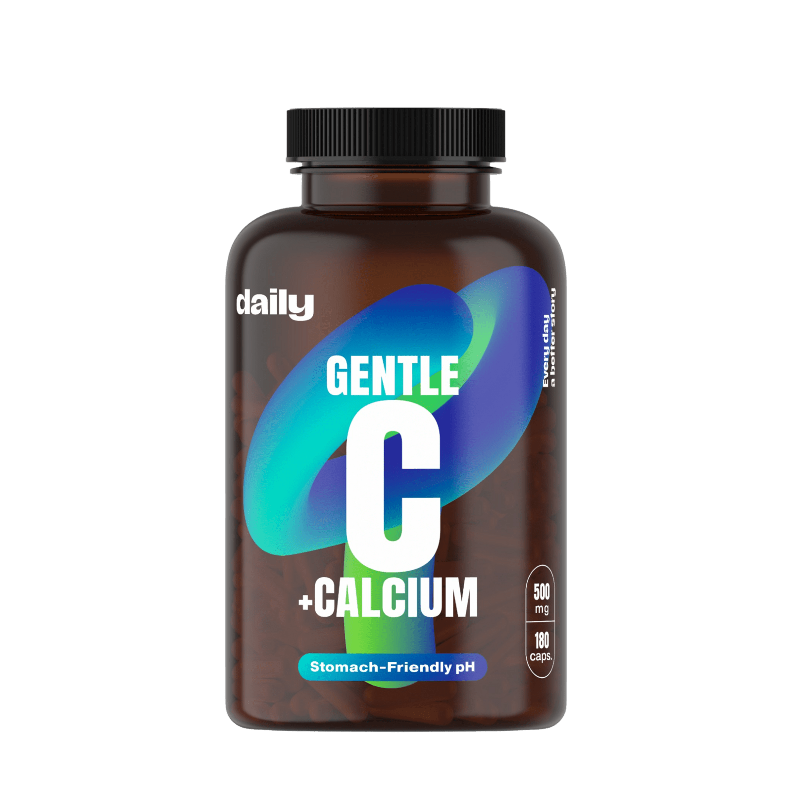 DAILY Gentle C + Calcium 180 kapslí