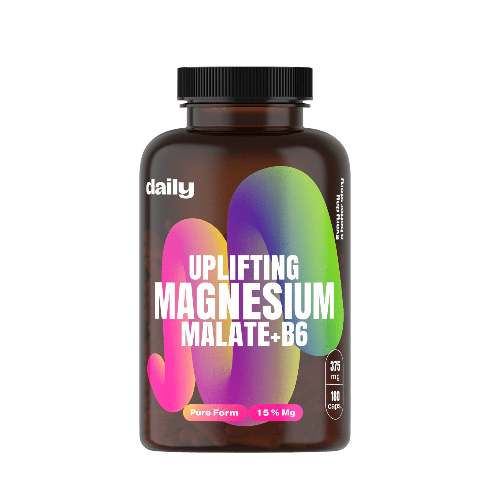 DAILY Uplifting Magnesium Malate + B6 180 kapslí