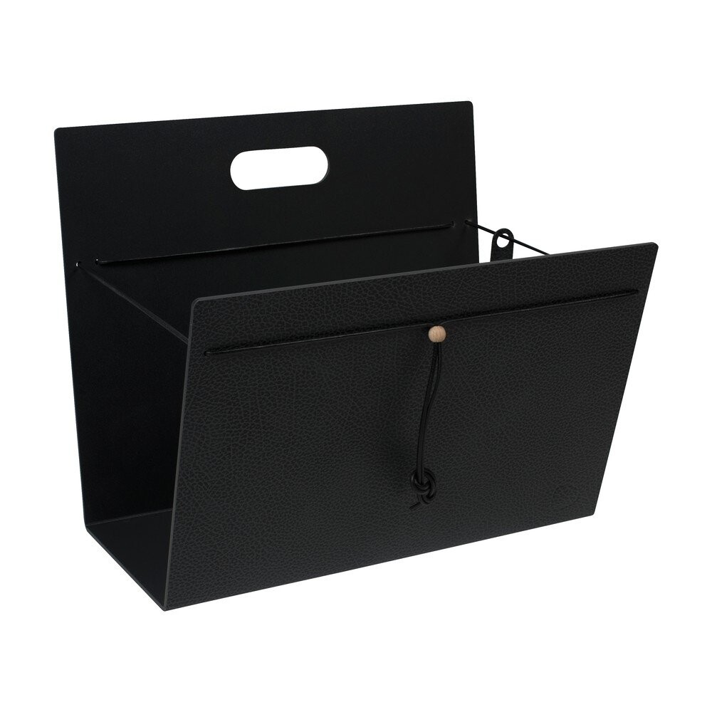 Kovový/z eko kůže stojan na časopisy Hippo L – LIND DNA