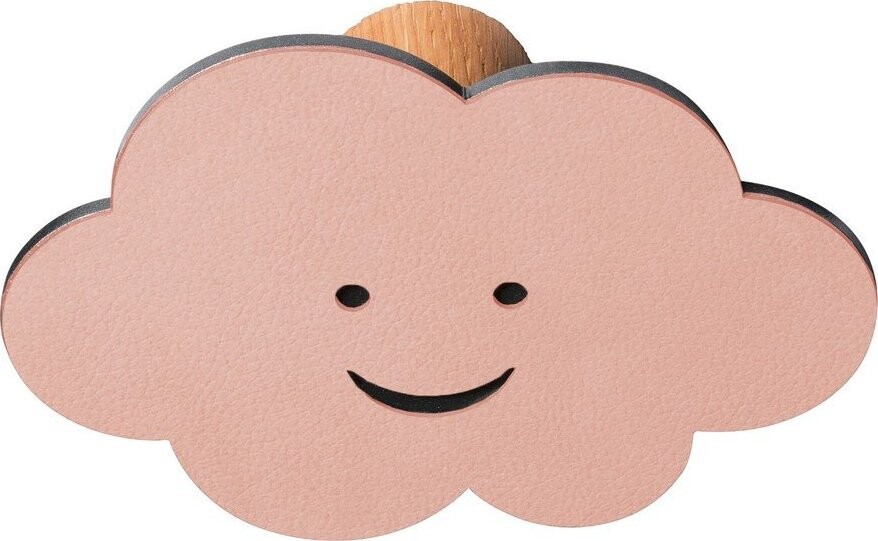 Růžový nástěnný ocelový háček Cloud Dot Nupo – LIND DNA