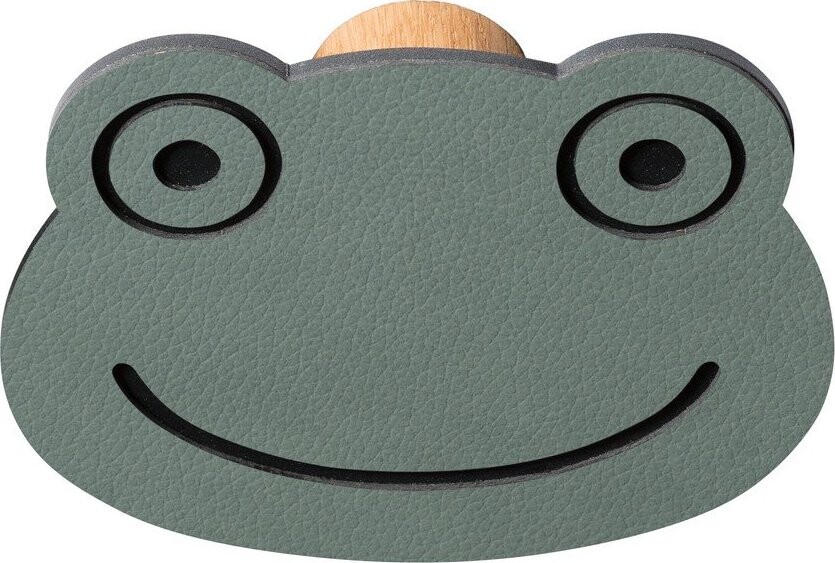 Šedozelený nástěnný ocelový háček Frog Dot Nupo – LIND DNA