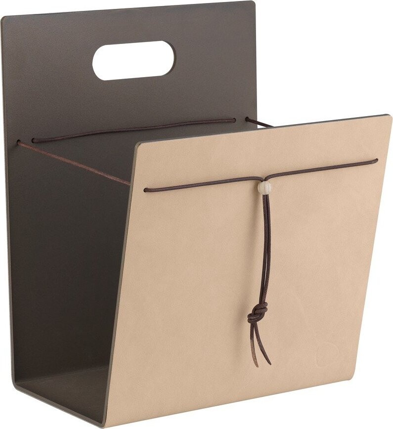 Kovový/z eko kůže stojan na časopisy Nupo M – LIND DNA