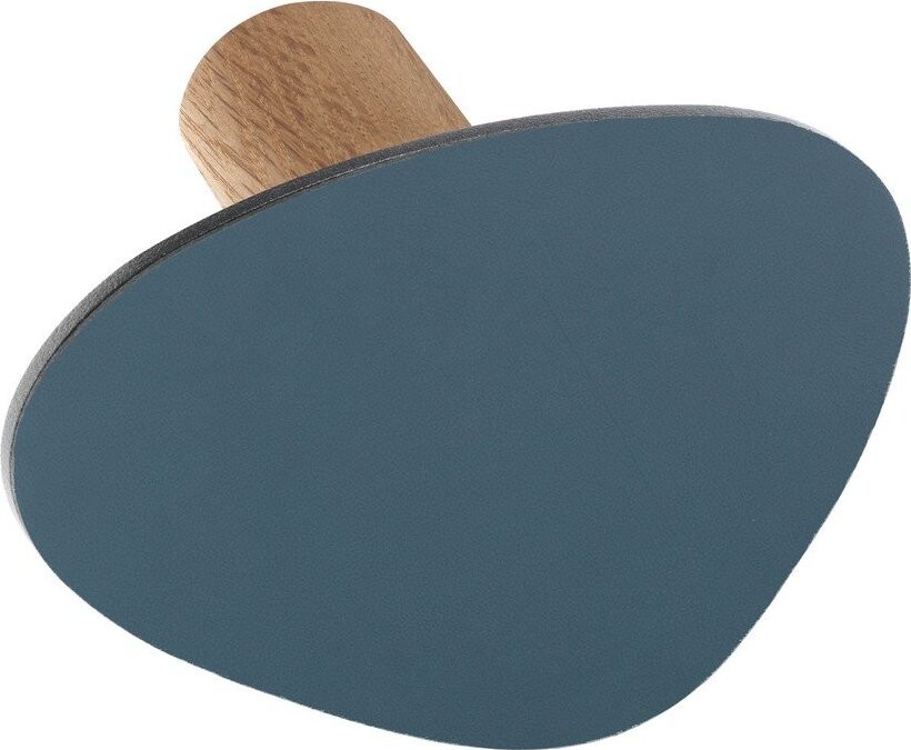 Modrý nástěnný ocelový háček Dot L Nupo – LIND DNA