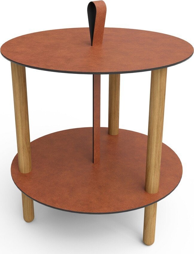 Kulatý odkládací stolek ø 48 cm Strap L Bull – LIND DNA