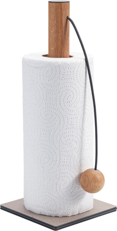 Šedý stojan na papírové utěrky ø 13 cm Bull – LIND DNA