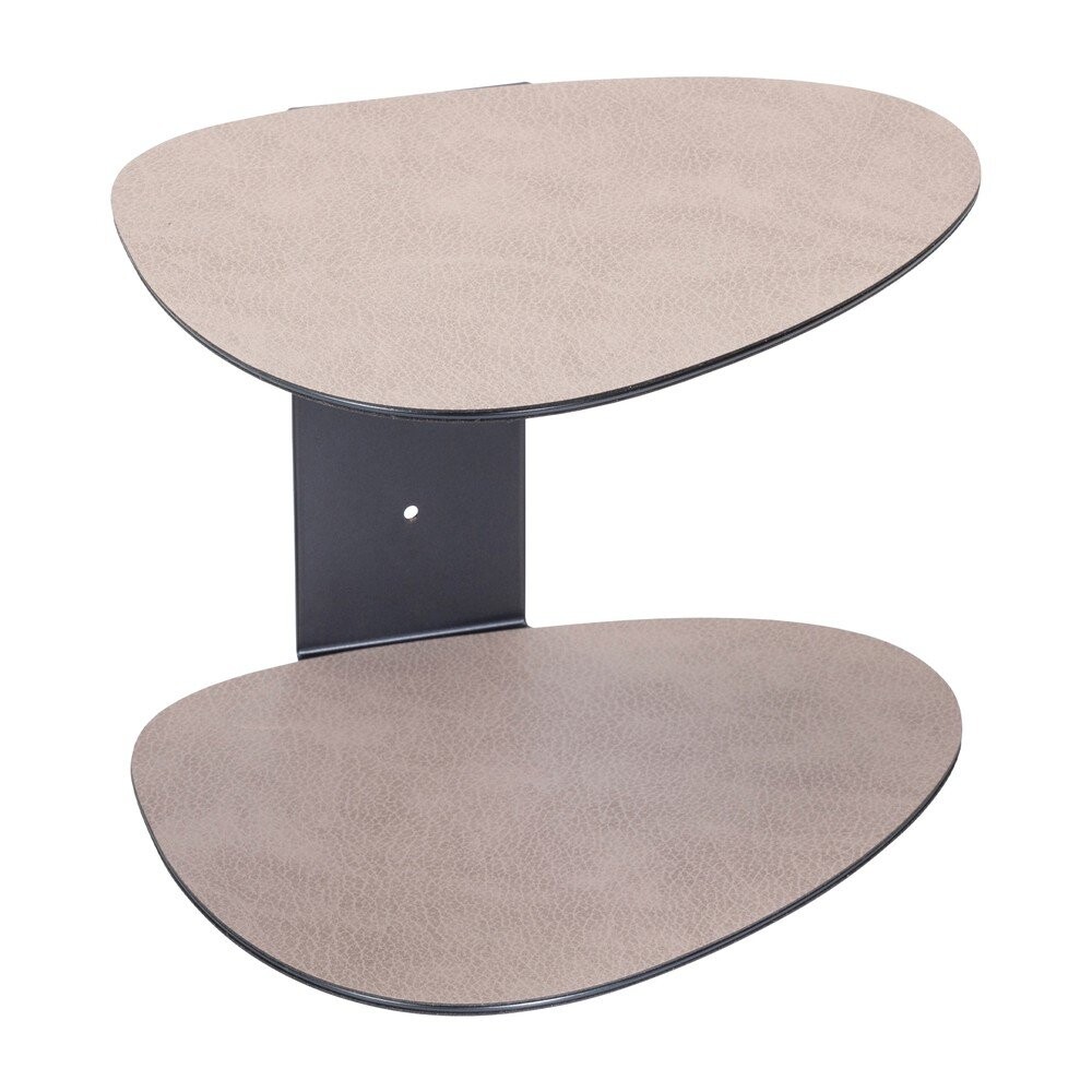 Šedá ocelová police 29 cm Curve Bull – LIND DNA