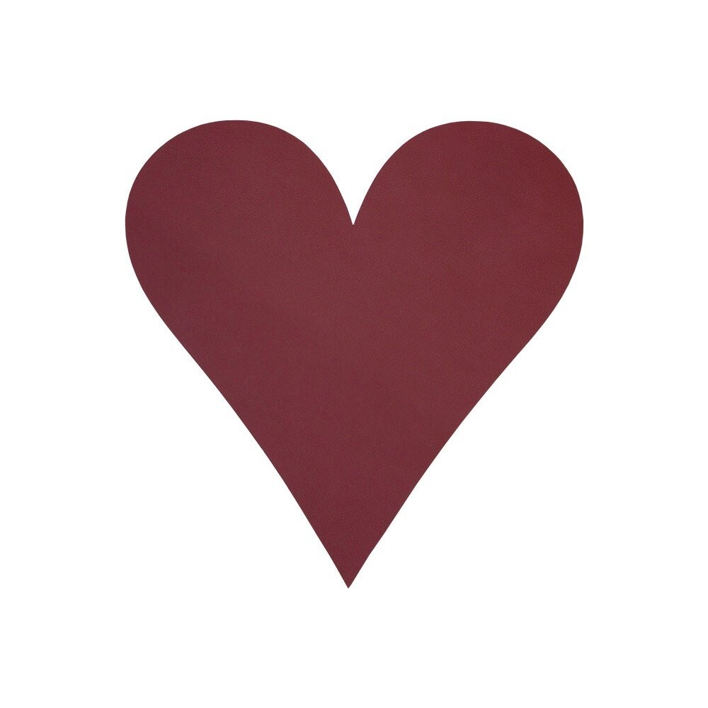 Prostírání z eko kůže 30x30 cm Heart Nupo – LIND DNA