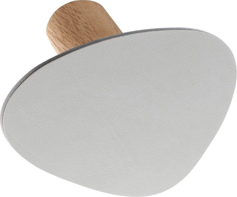 Světle šedý nástěnný ocelový háček Dot S Nupo – LIND DNA