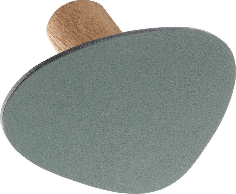 Šedozelený nástěnný ocelový háček Dot L Nupo – LIND DNA