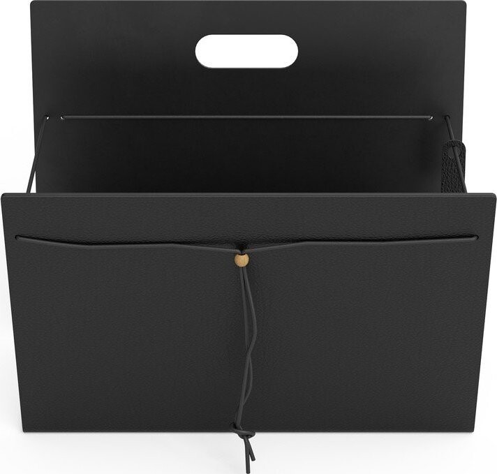 Kovový/z eko kůže stojan na časopisy Bull L – LIND DNA