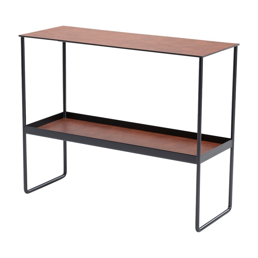 Koňakově hnědý kovový konzolový stolek 29x78 cm Bull – LIND DNA