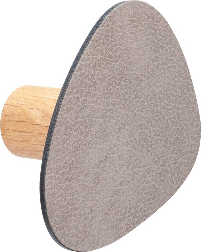 Šedý nástěnný ocelový háček Dot L Bull – LIND DNA