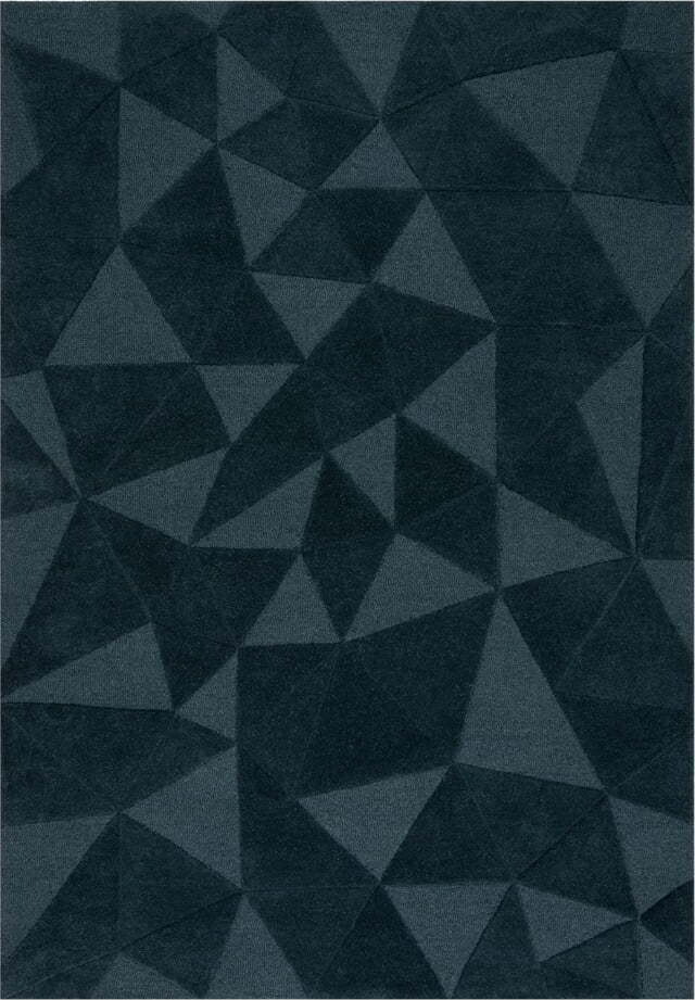 Zelenomodrý ručně tkaný vlněný koberec 200x290 cm Shard Teal – Flair Rugs