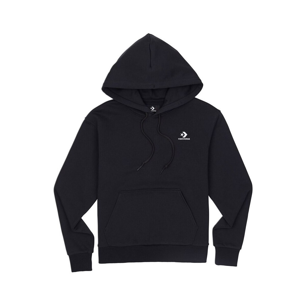 Converse  Embroidered Star Chevron Hoodie  Černá