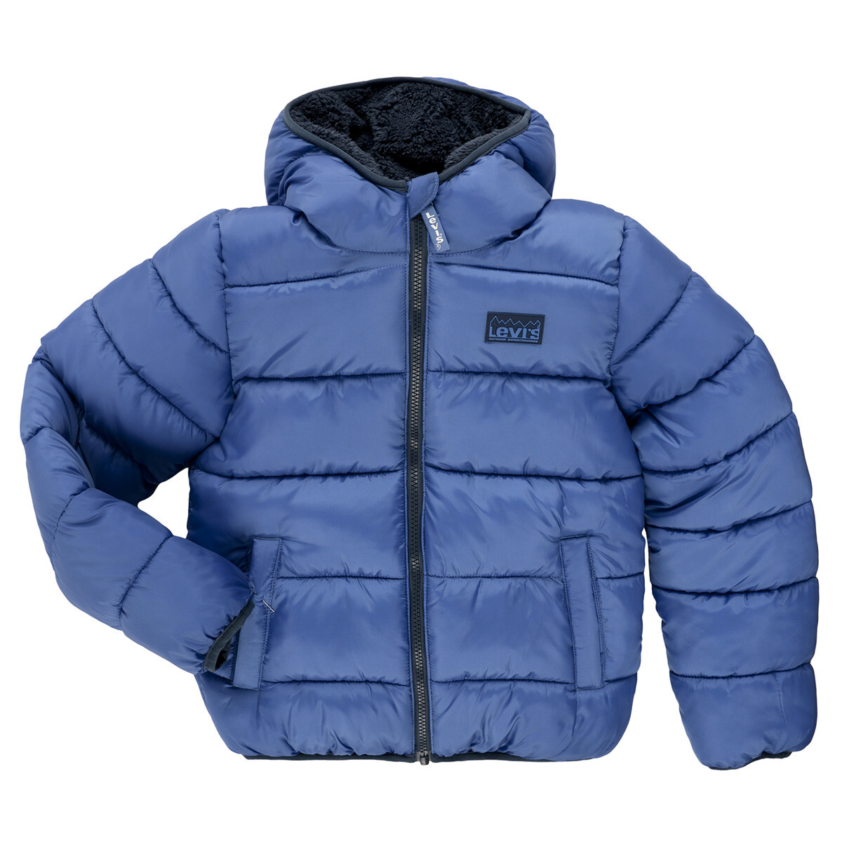 Levis  SHERPA LINED MDWT PUFFER  Tmavě modrá