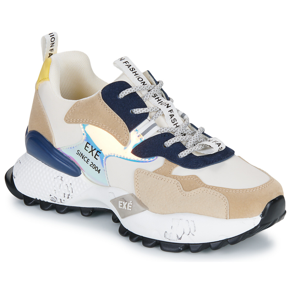 Exé Shoes  19V03-1-PU-BEIGE-BLACK  Béžová