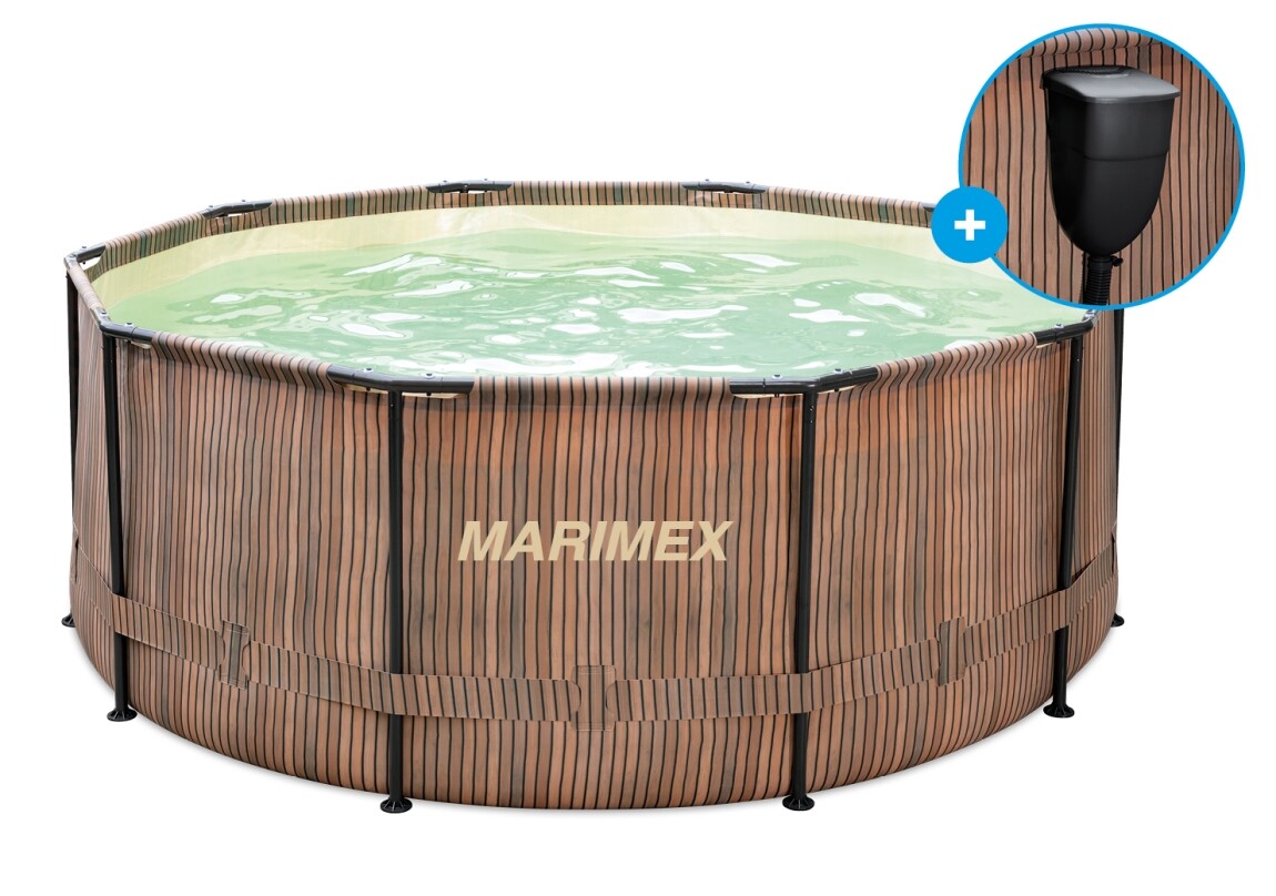 Bazén Marimex Florida 3,05x0,91 m se zabudovaným skimmerem - motiv TEAK (poškozený obal)