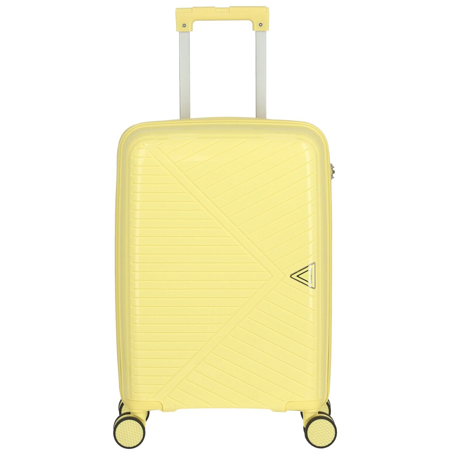 Cestovní plastový kufr Mervin velikost S, světle žlutý