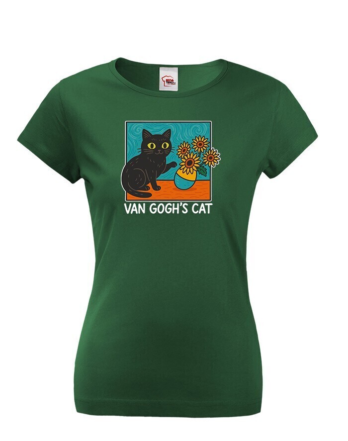 Dámské tričko Van Gogh's Cat