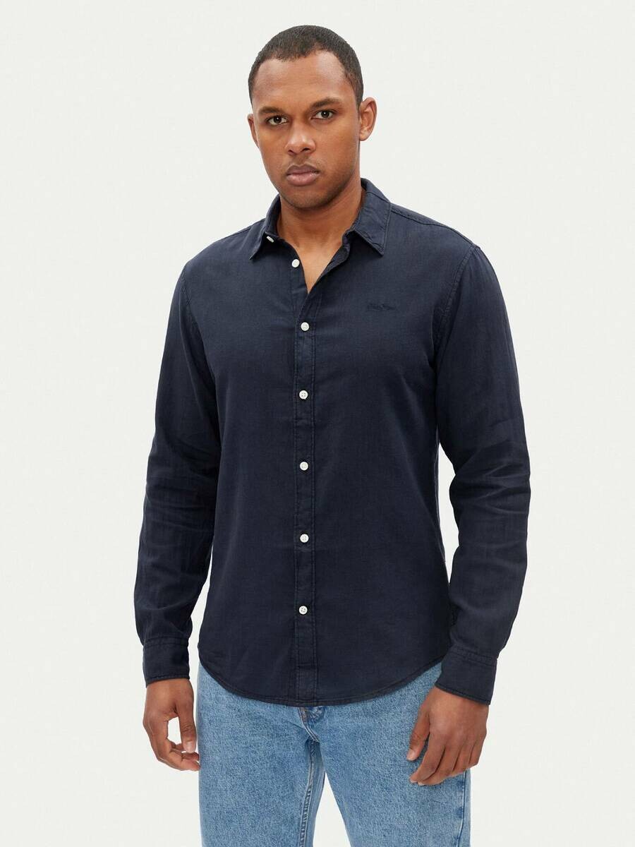 Pepe Jeans pánská tmavě modrá košile Arnau PM308844594 XL
