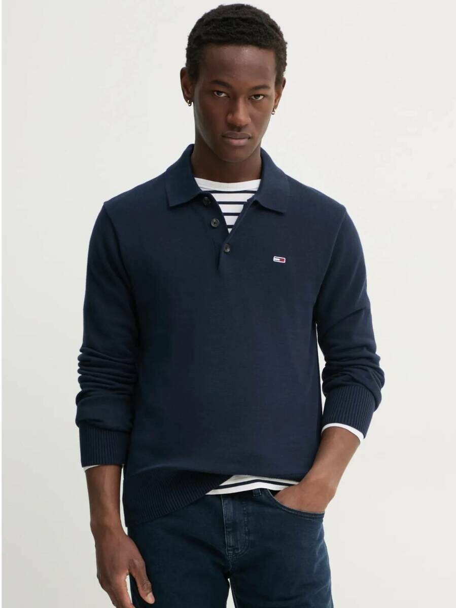 Tommy Jeans pánský modrý svetr DM0DM20304 S