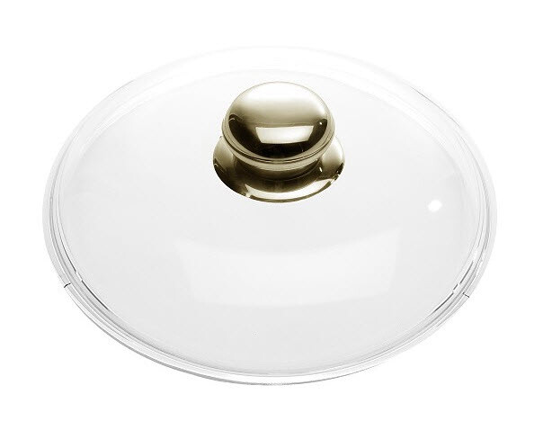 Skleněná poklice Ballarini s nerezovým hmatníkem 18 cm