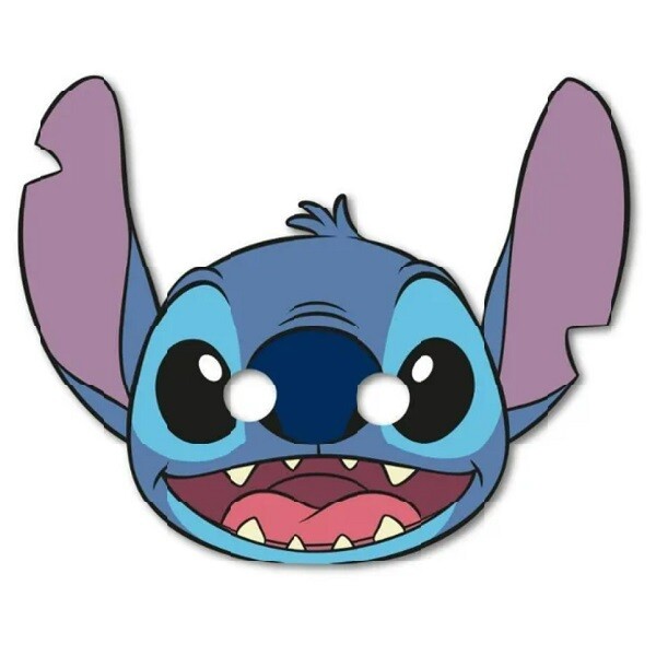 Masky papírové Stitch & Angels 6 ks