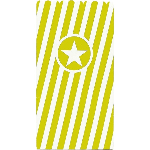 Box na popcorn zelený 6 ks