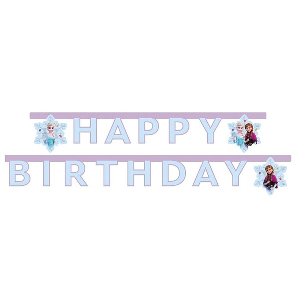 Banner Happy Birthday Frozen