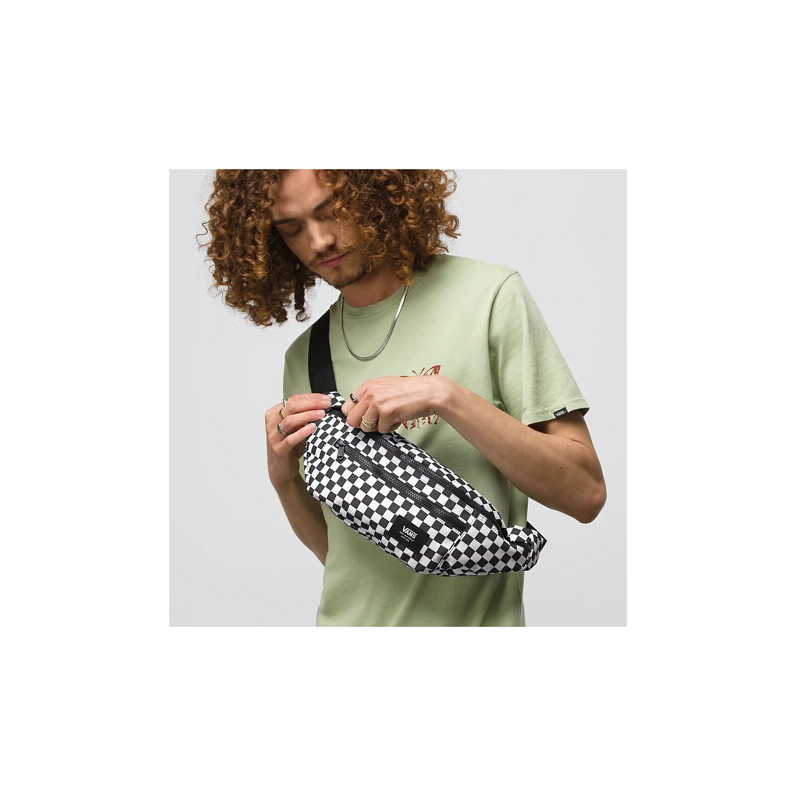 ledvinka VANS - Mn Ward Cross Body Pack Black White Check (HU0)