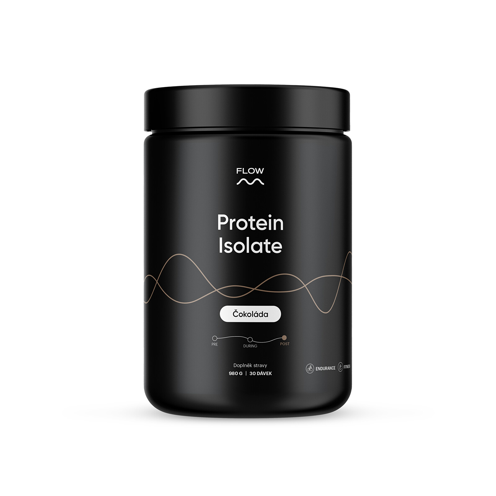 Flow nutrition Protein Isolate - čokoláda 980 g / 30 dávek