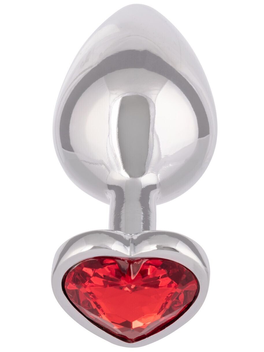 California Exotic Novelties Kovový anální kolík se srdíčkem Jewel Large - California Exotic Novelties