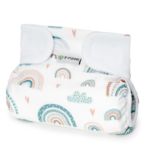 T-TOMI Ortopedické abdukční kalhotky suchý zip Rainbow do 3kg