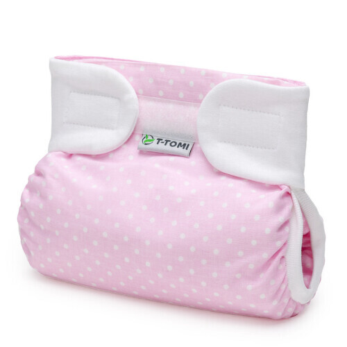T-TOMI Ortopedické abdukční kalhotky suchý zip White dots do 3kg