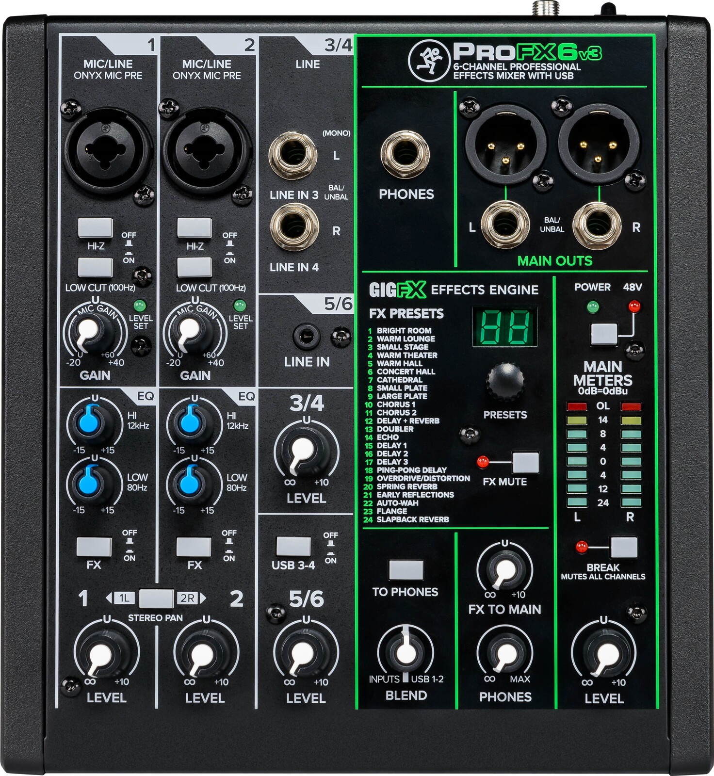 Mackie ProFX6v3 (rozbalené)